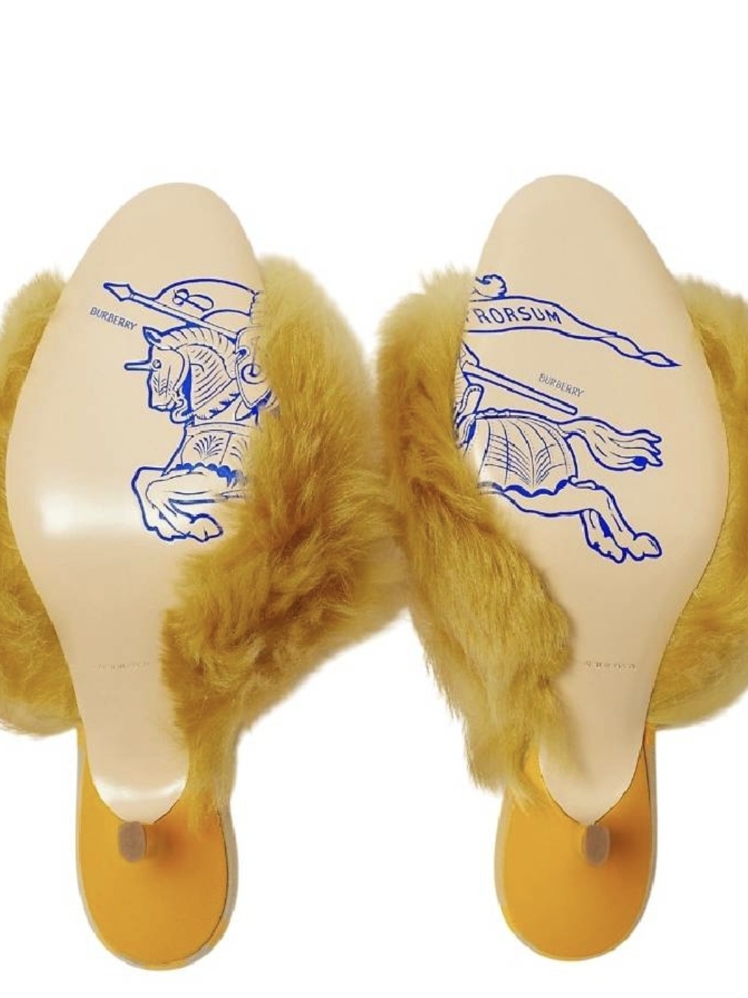 Burberry Heels 60mm Shearling Minnie Mules Size 36 It 6 Us — image 4 of 6